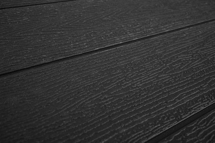 Folding garden table black 180cm