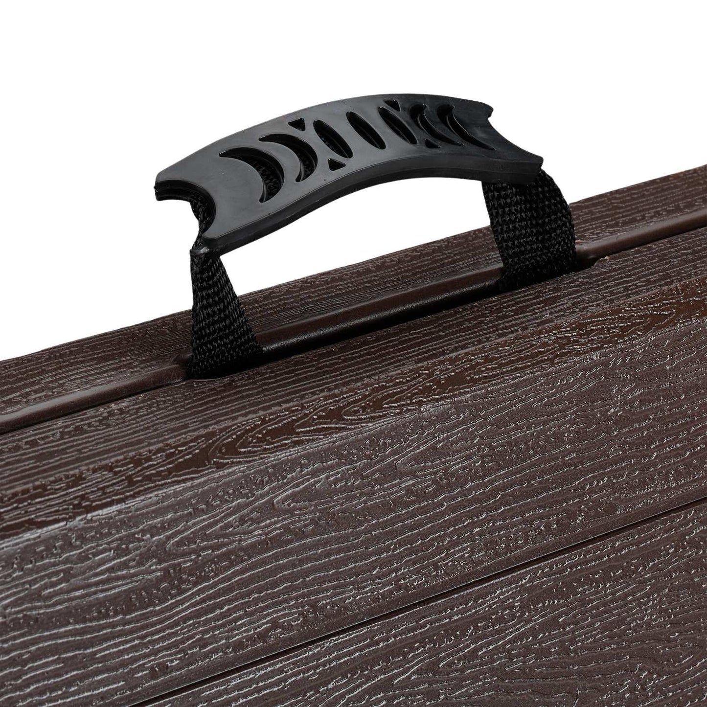Folding garden table, height adjustable