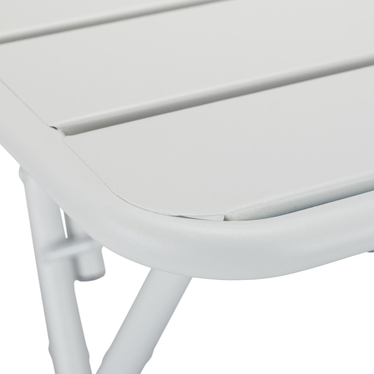 Folding metal balcony table