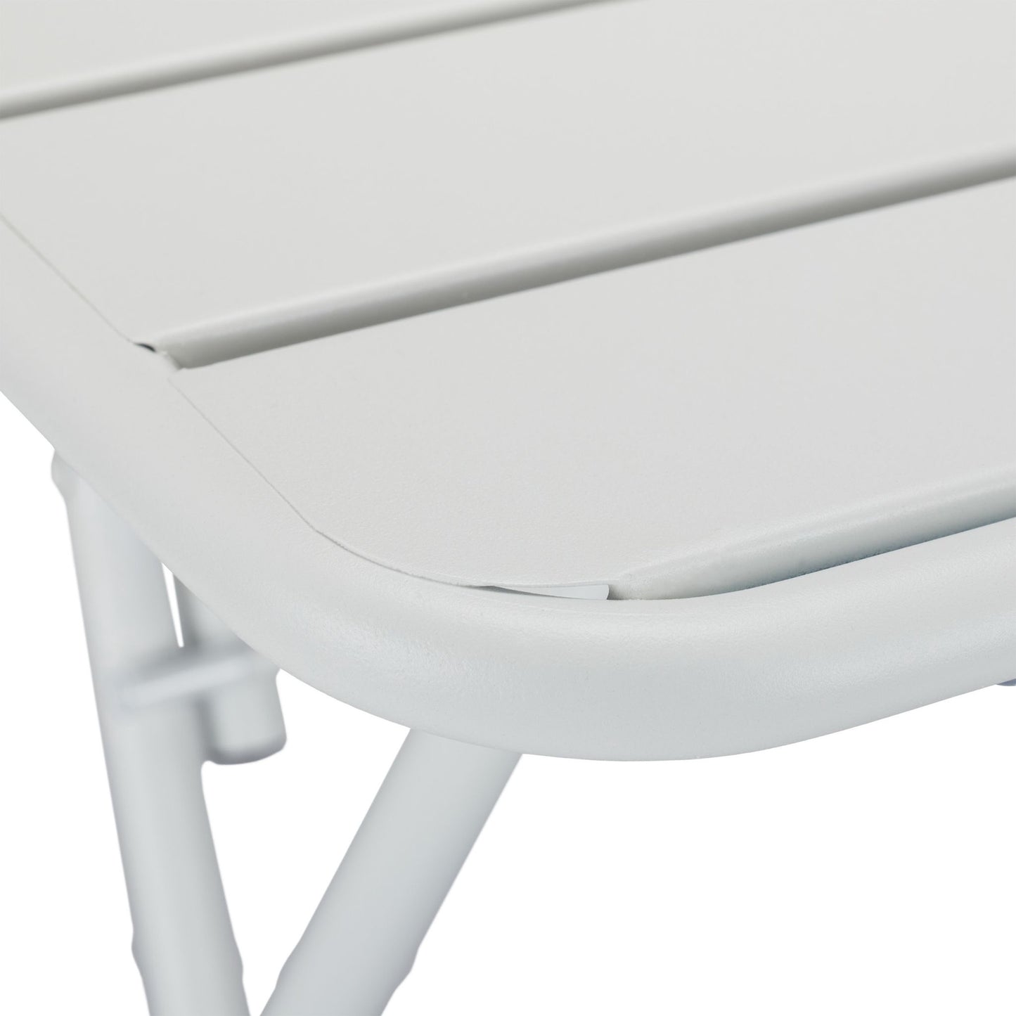 Folding metal balcony table