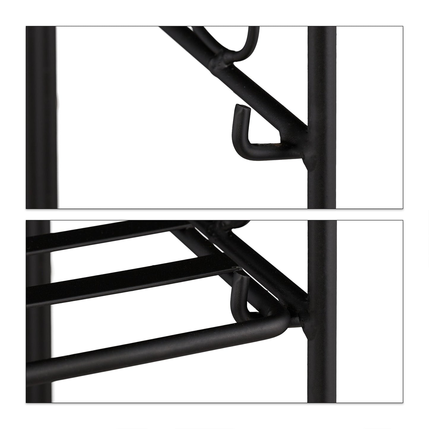 Folding metal flower stand