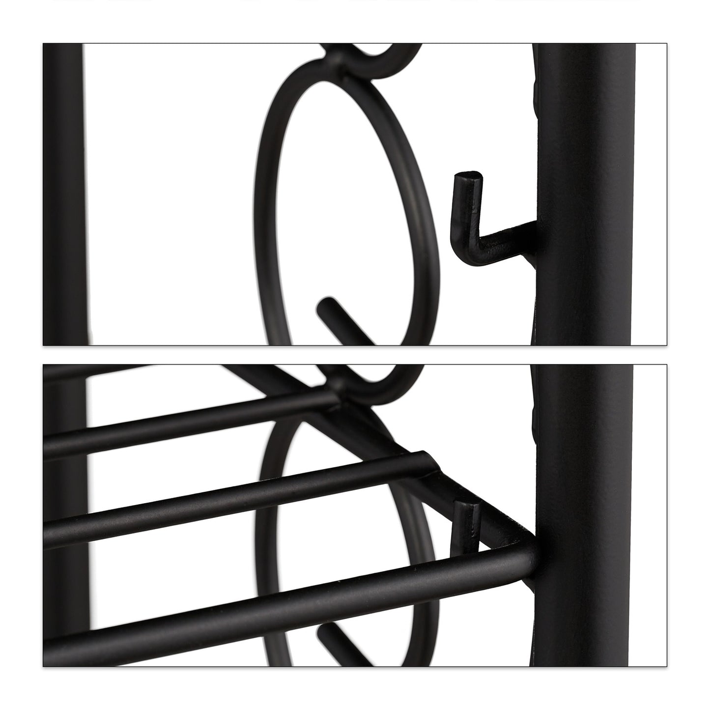 Folding metal flower stand