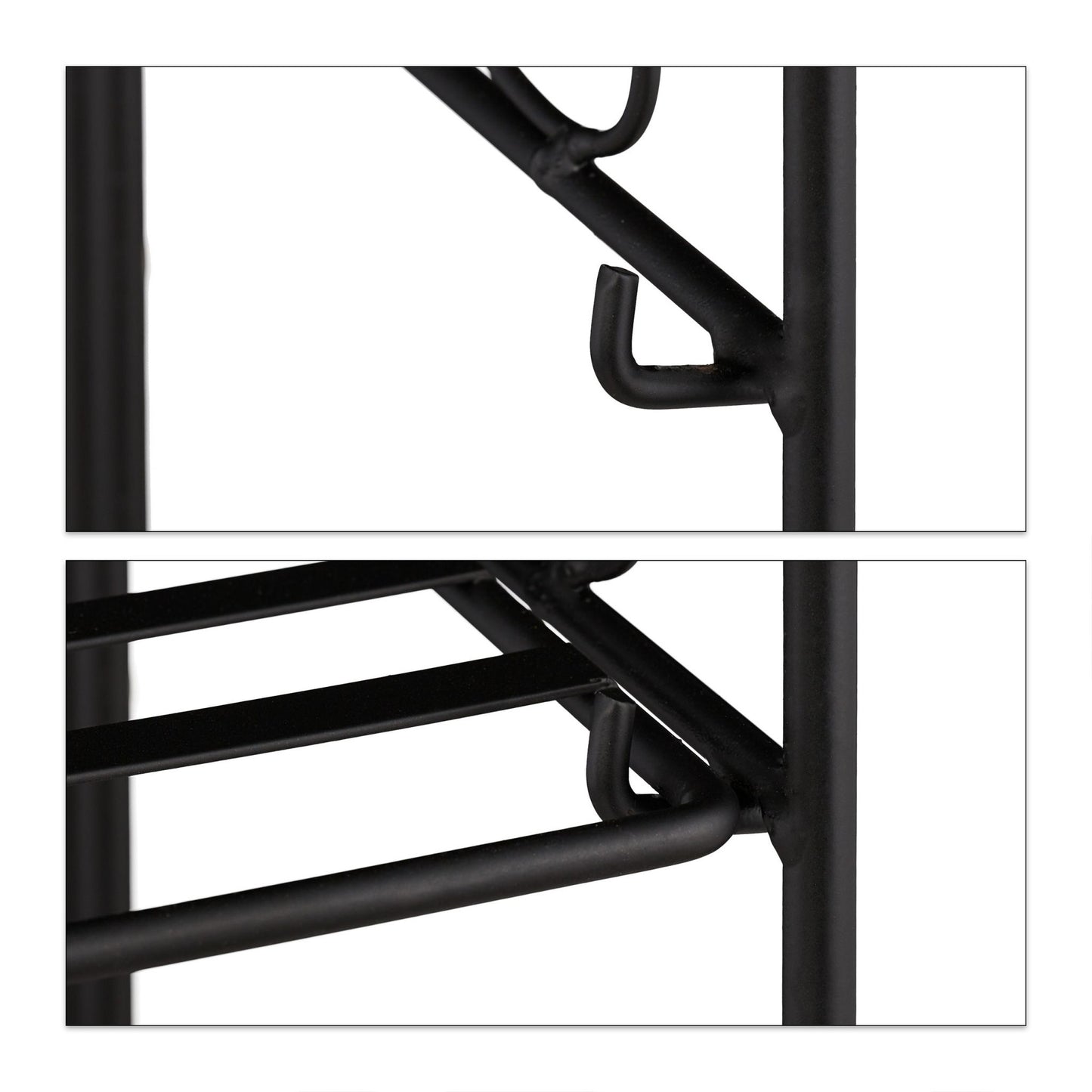 Folding metal flower stand