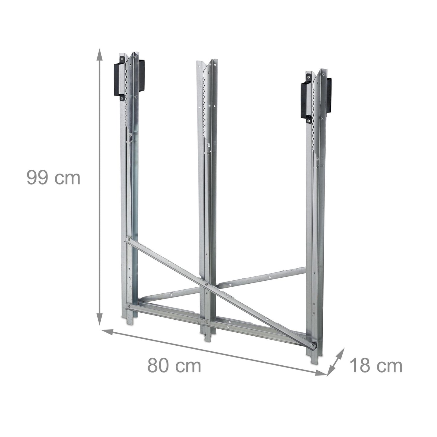 Folding metal saw stand