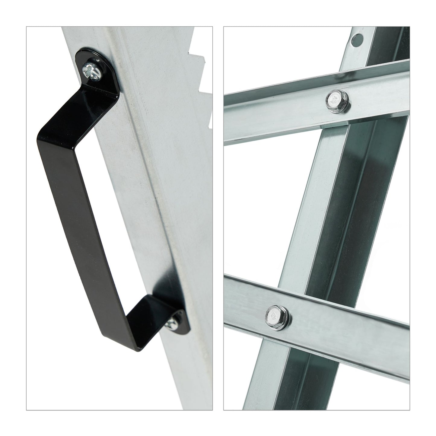 Folding metal saw stand