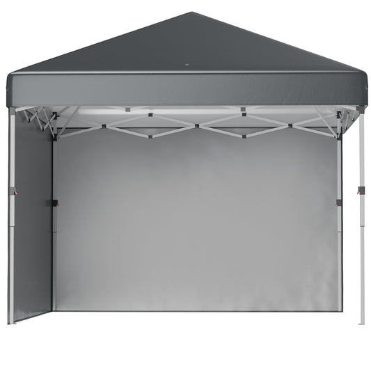 Foldable 2.97x2.97m Pavilion tent with side walls & UV protection
