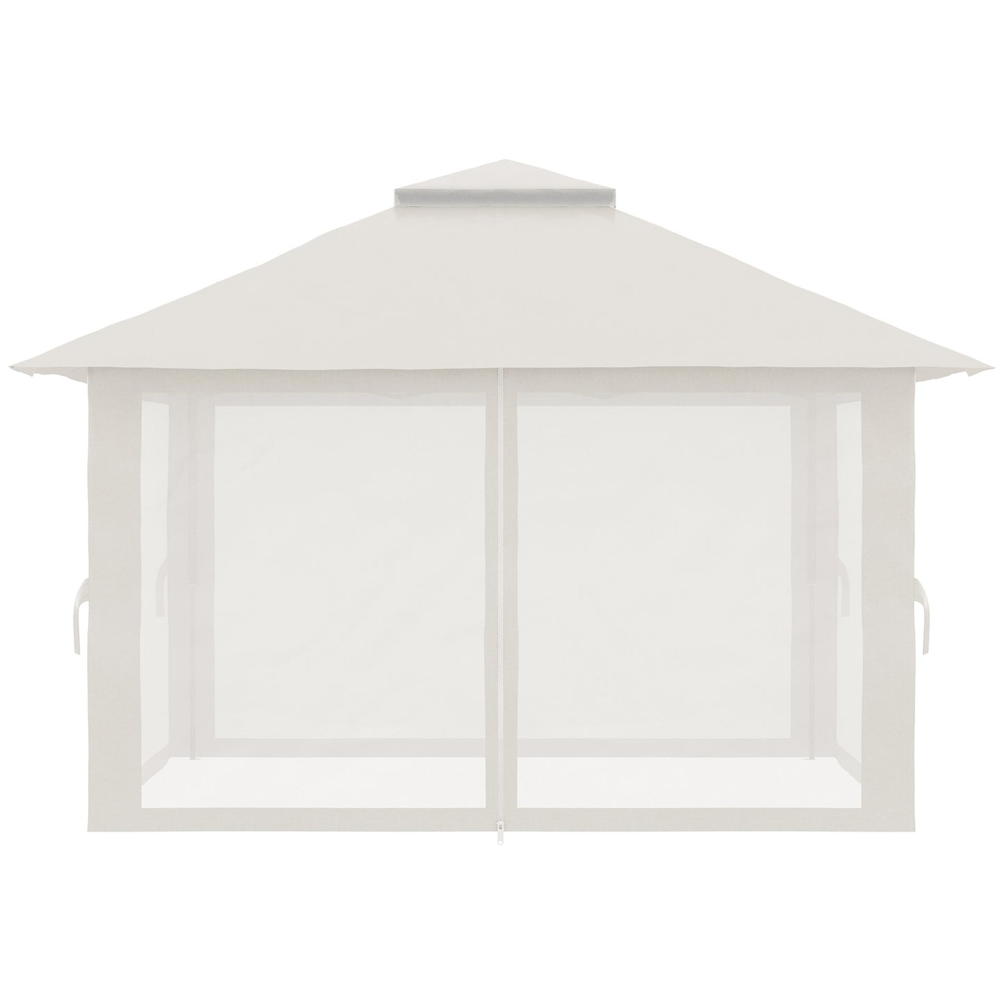 Folding pavilion 4x4m, UV protection, adjustable height, cream