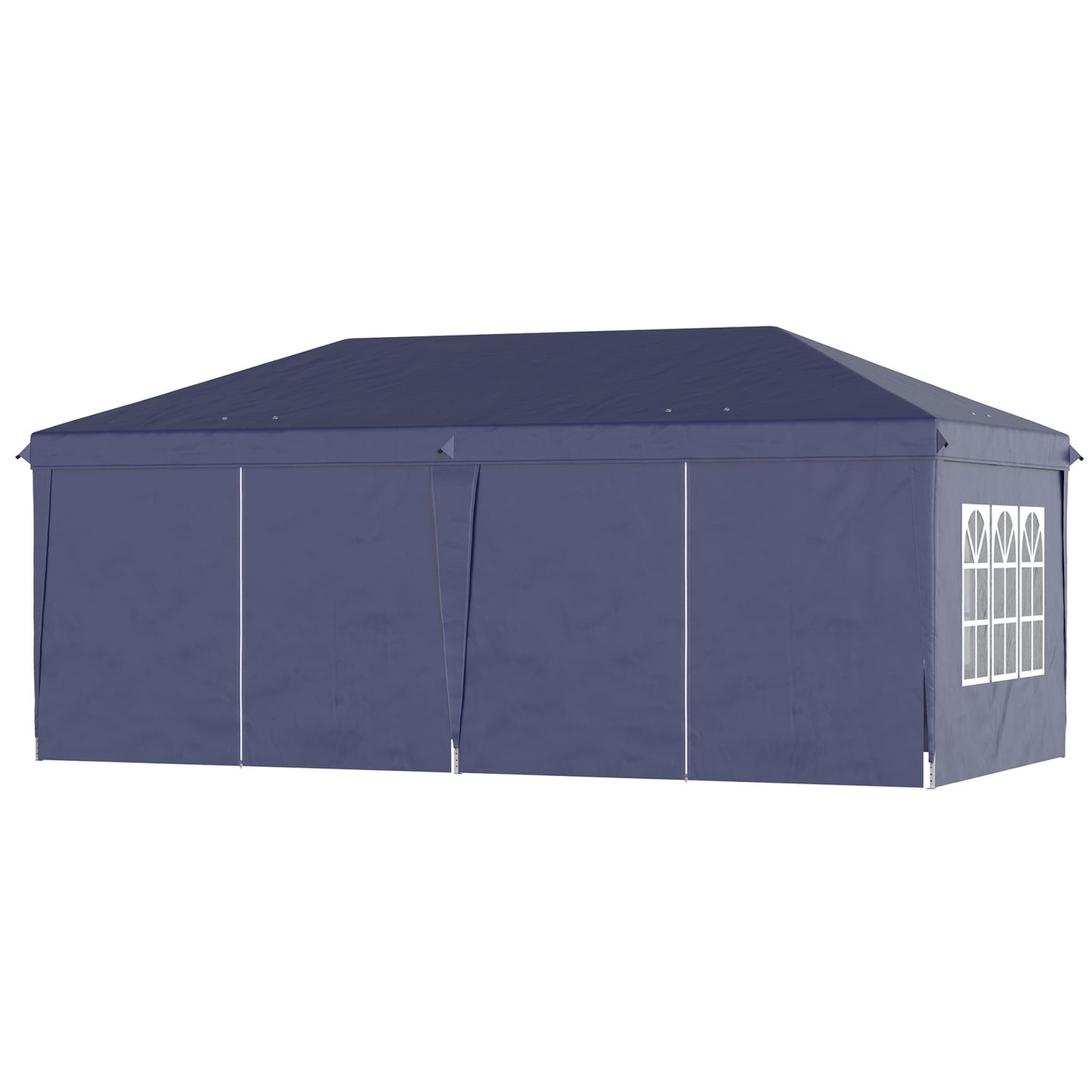 Folding pavilion 5.85x2.95m with UV protection & Sides