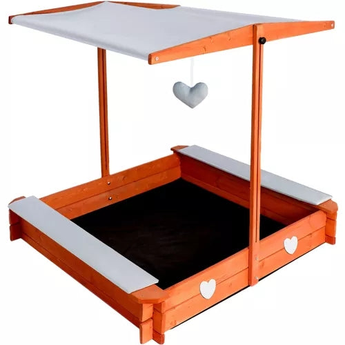 Folding sandbox with roof 24215