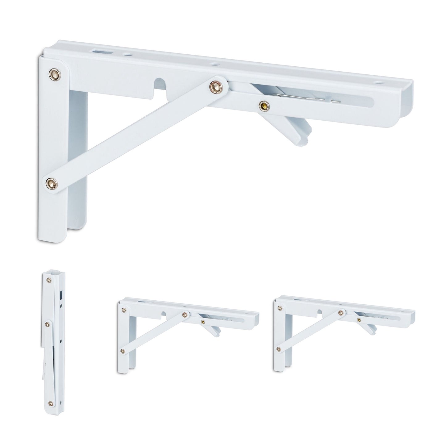 Folding shelf supports set of 4