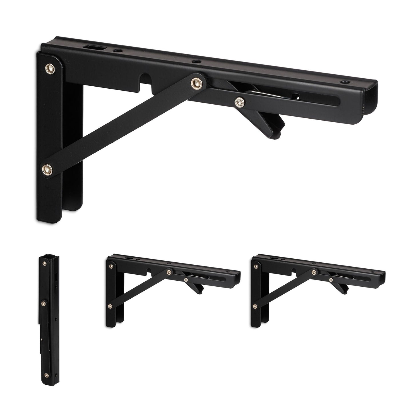 Folding shelf supports set of 4