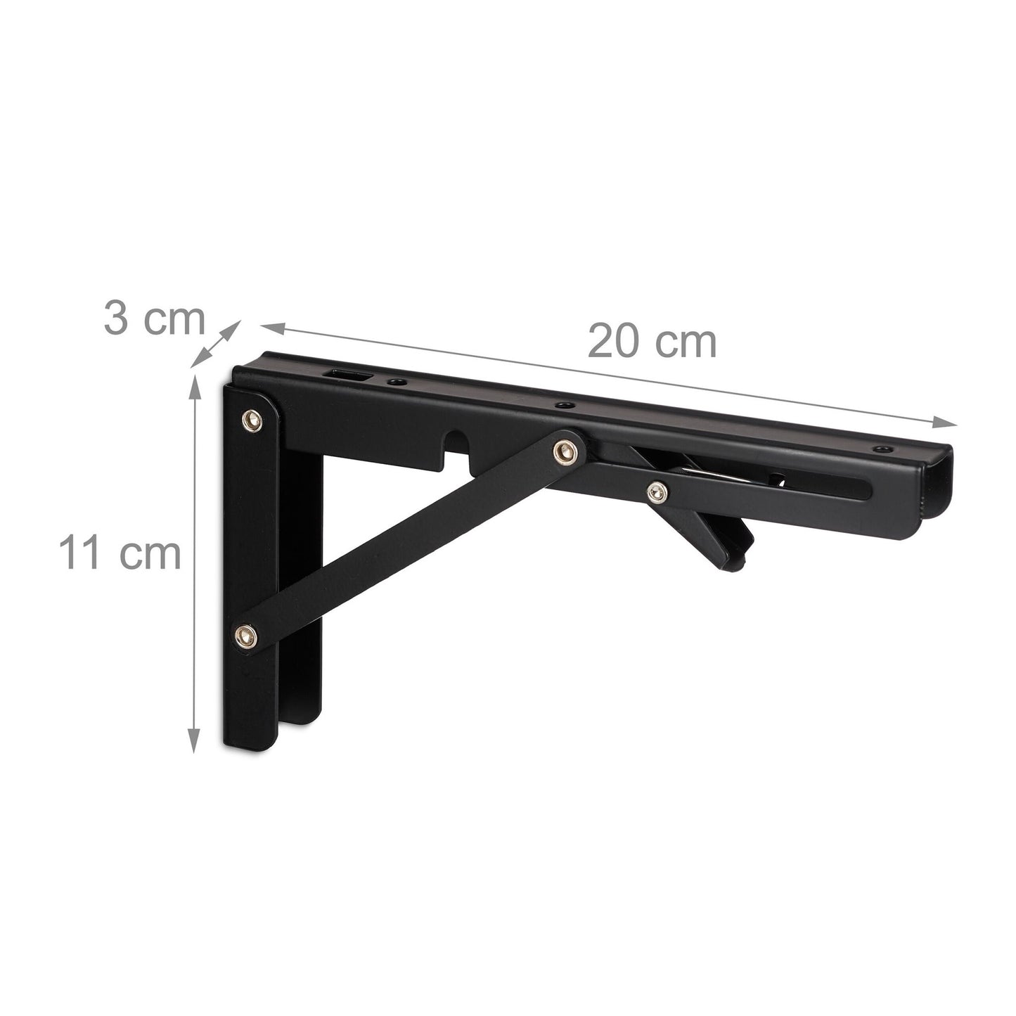 Folding shelf supports set of 4