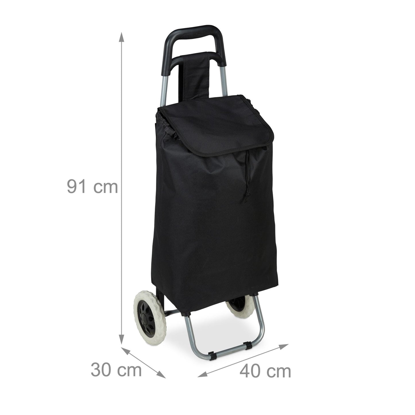 Folding shopping trolley