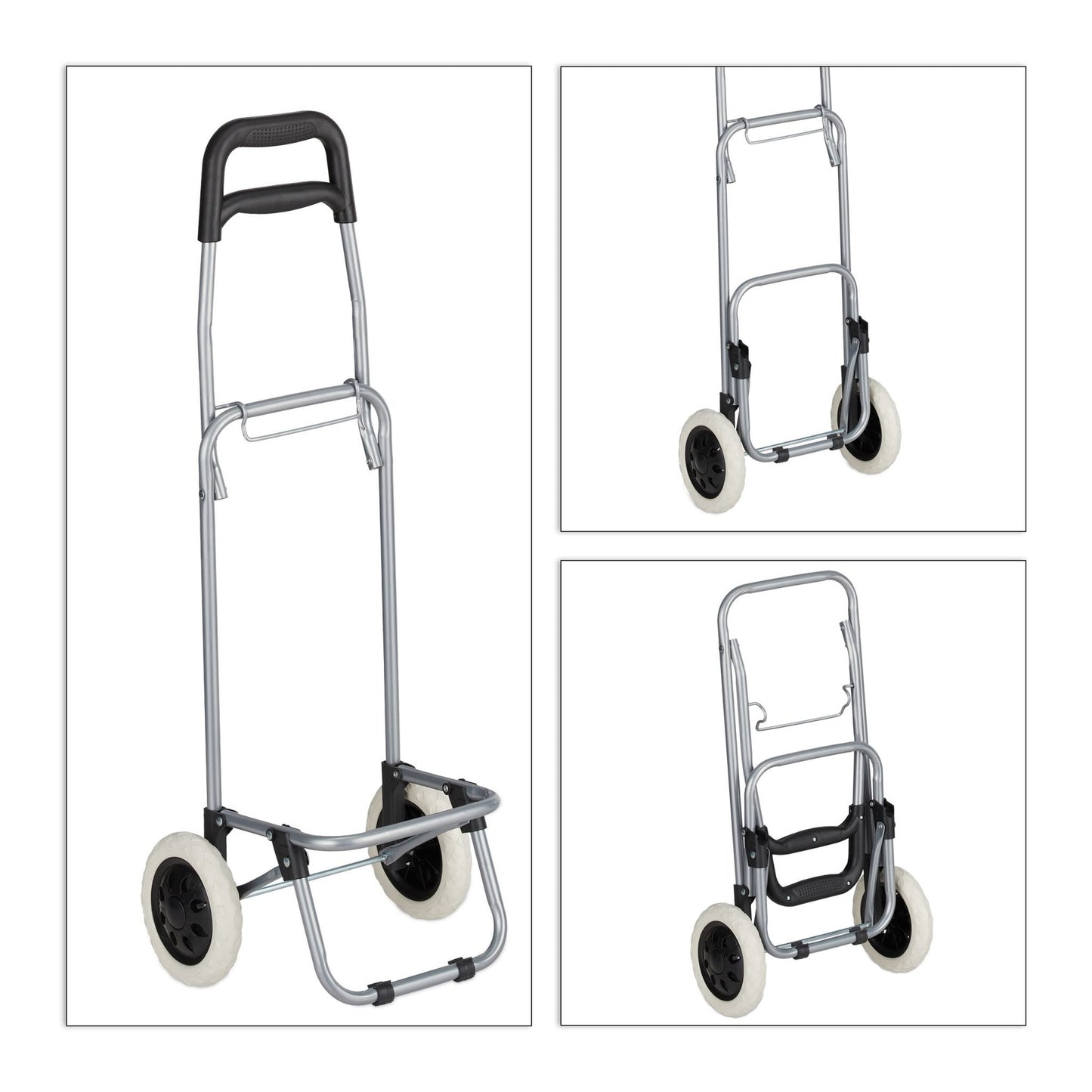 Folding shopping trolley