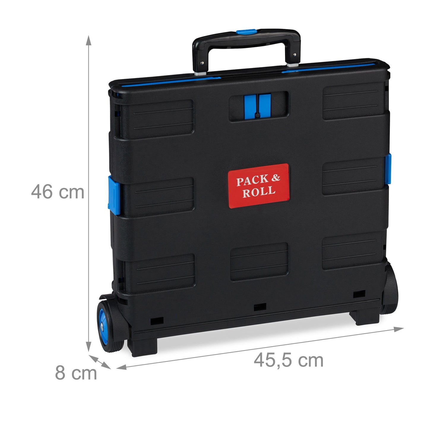 Folding shopping trolley