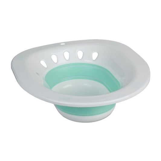 Folding sitz bath for toilet
