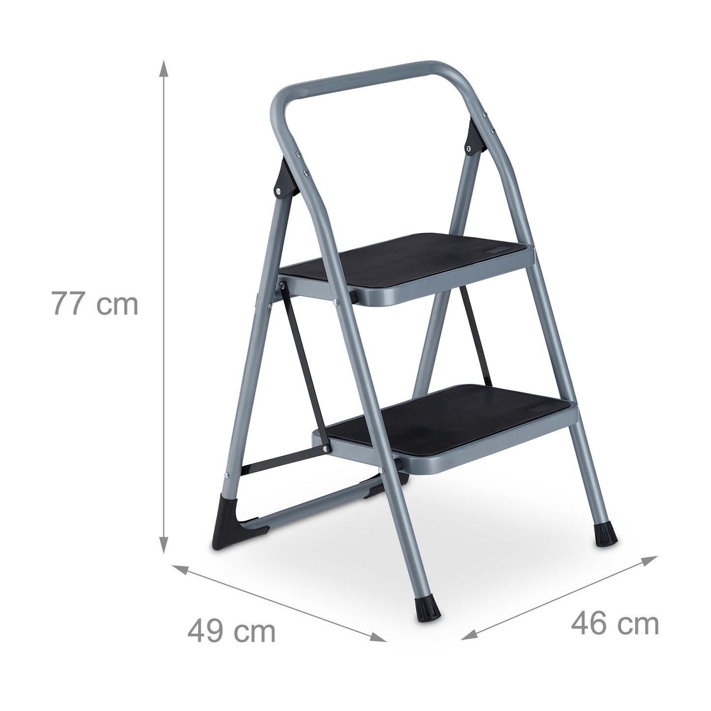 Folding stepladder, 2 steps