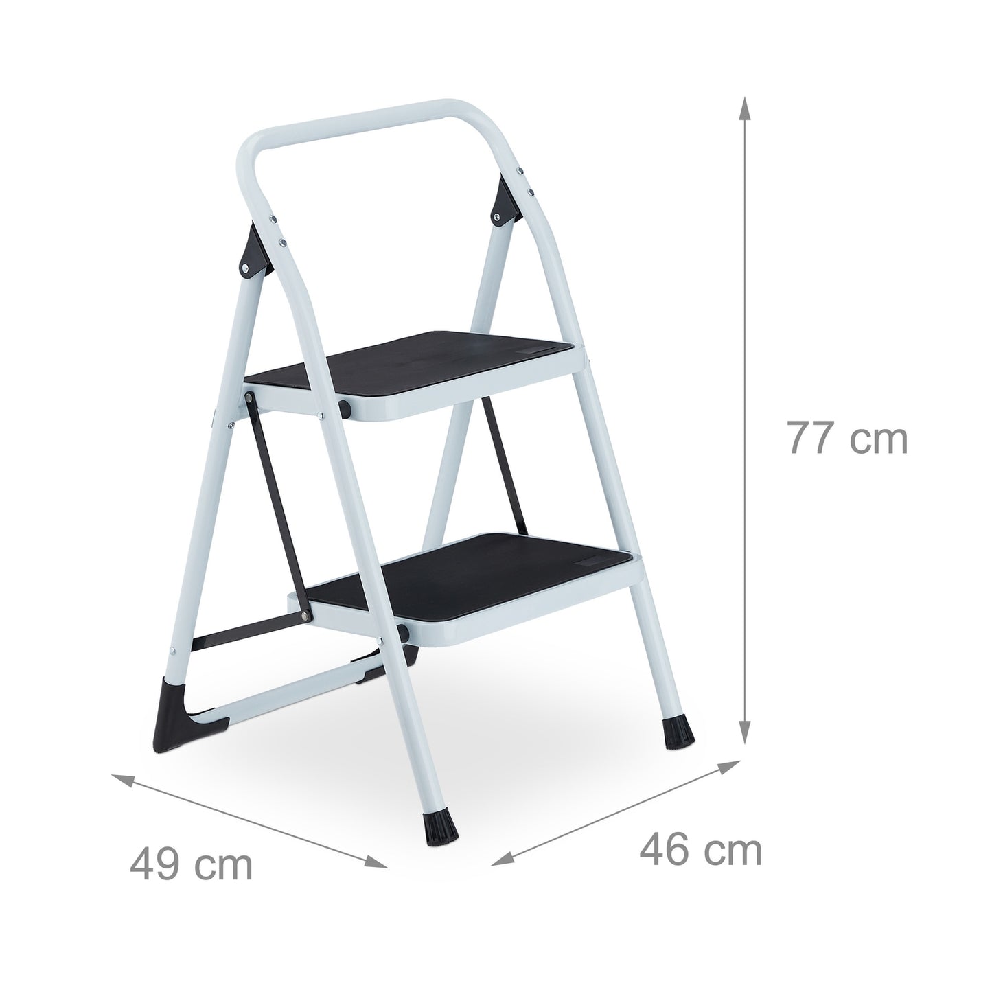 Folding stepladder, 2 steps