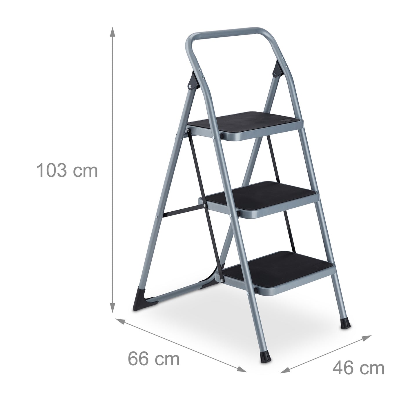 Folding stepladder, 3 steps
