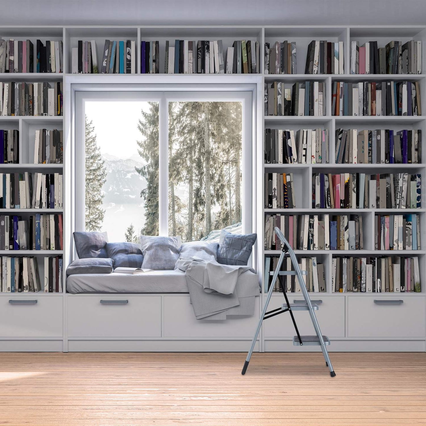 Folding stepladder, 3 steps