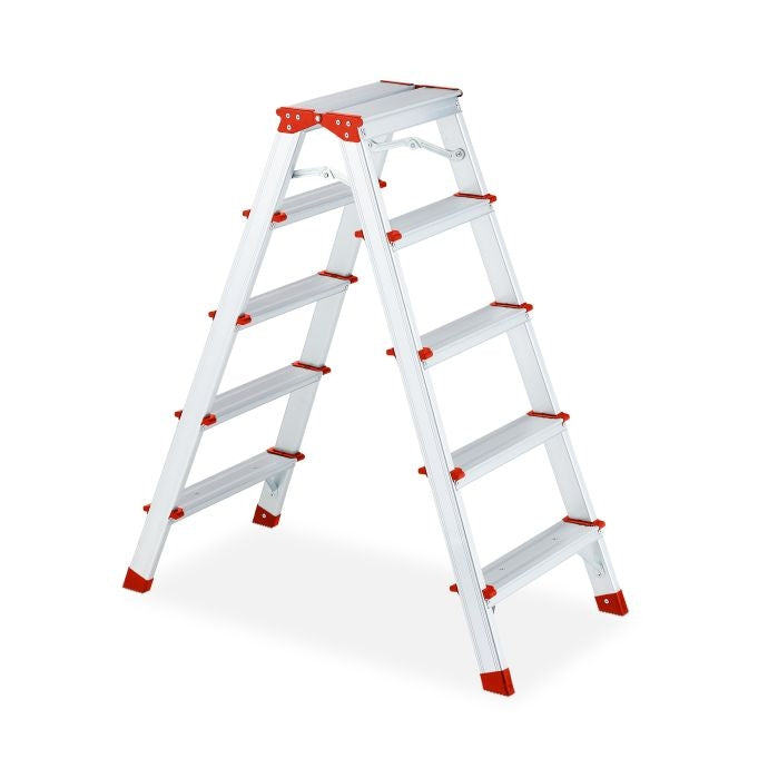 Folding stepladder in aluminium