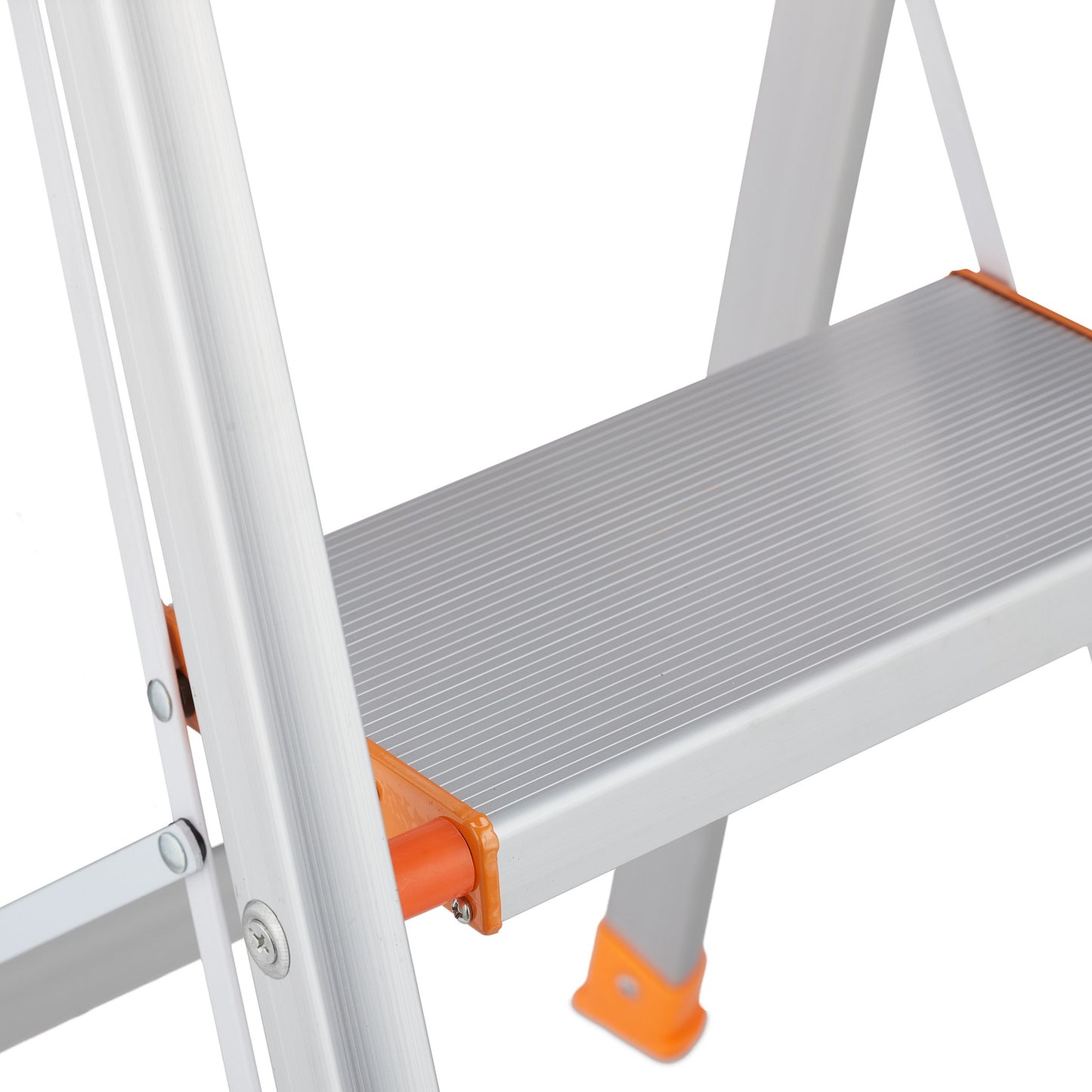 Folding stepladder with handle