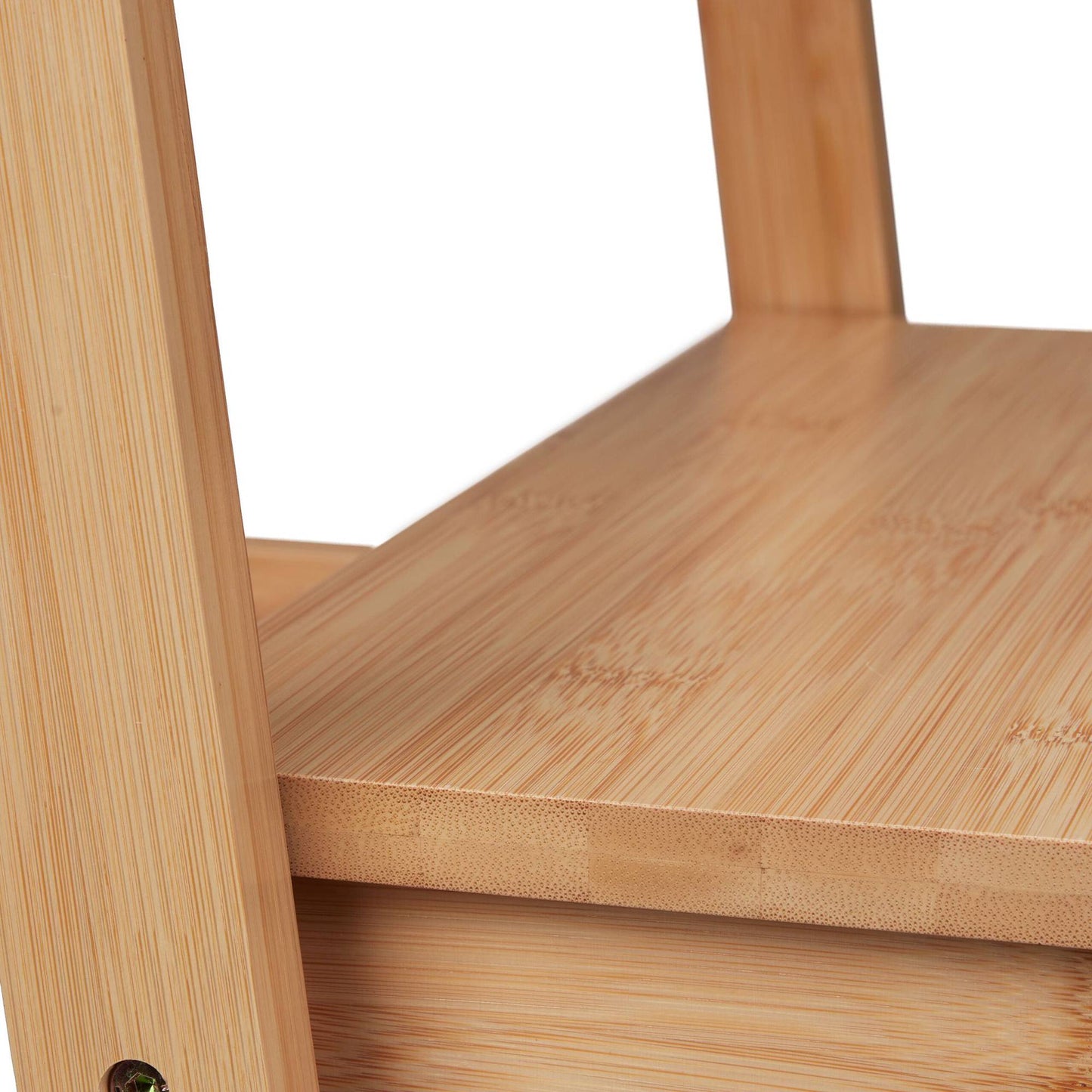 Folding step stool made of bamboo