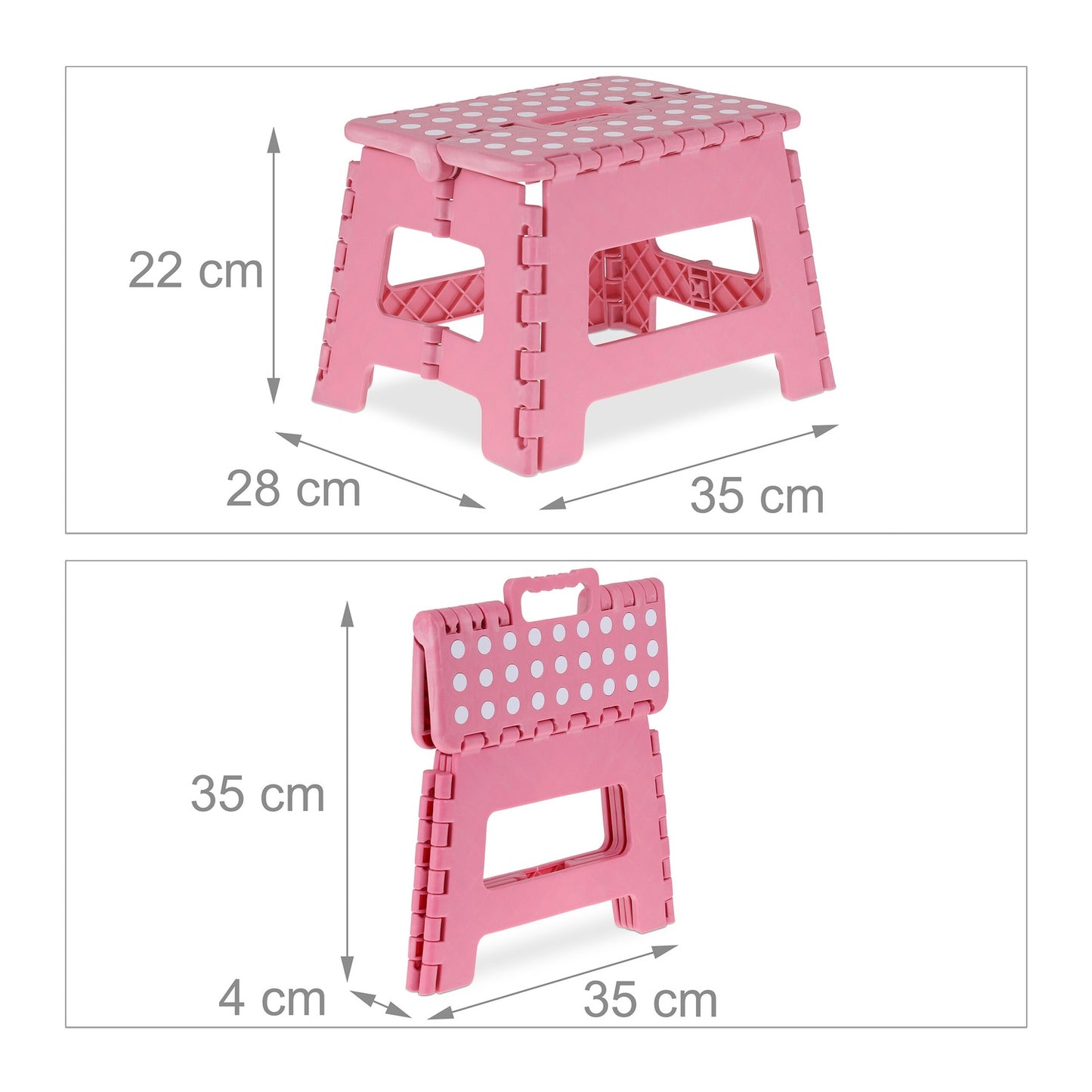Folding stool M pink