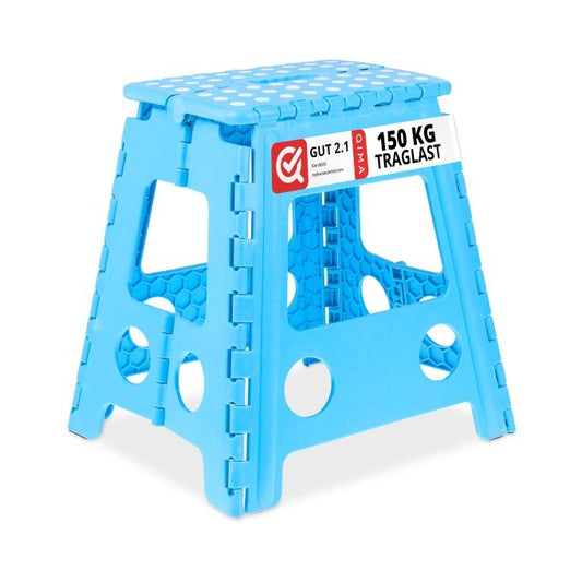 Folding stool XL blue