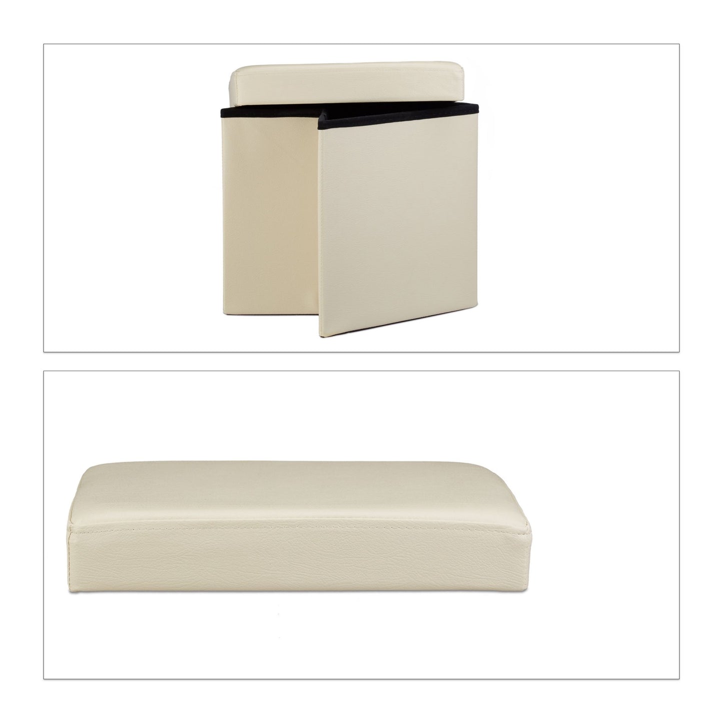 Folding stool artificial leather
