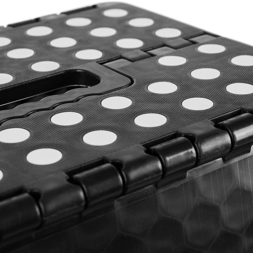 Folding stool black and white 39cm