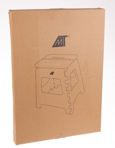 Folding stool black and white 39cm