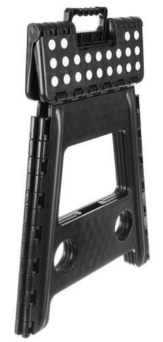Folding stool black and white 39cm