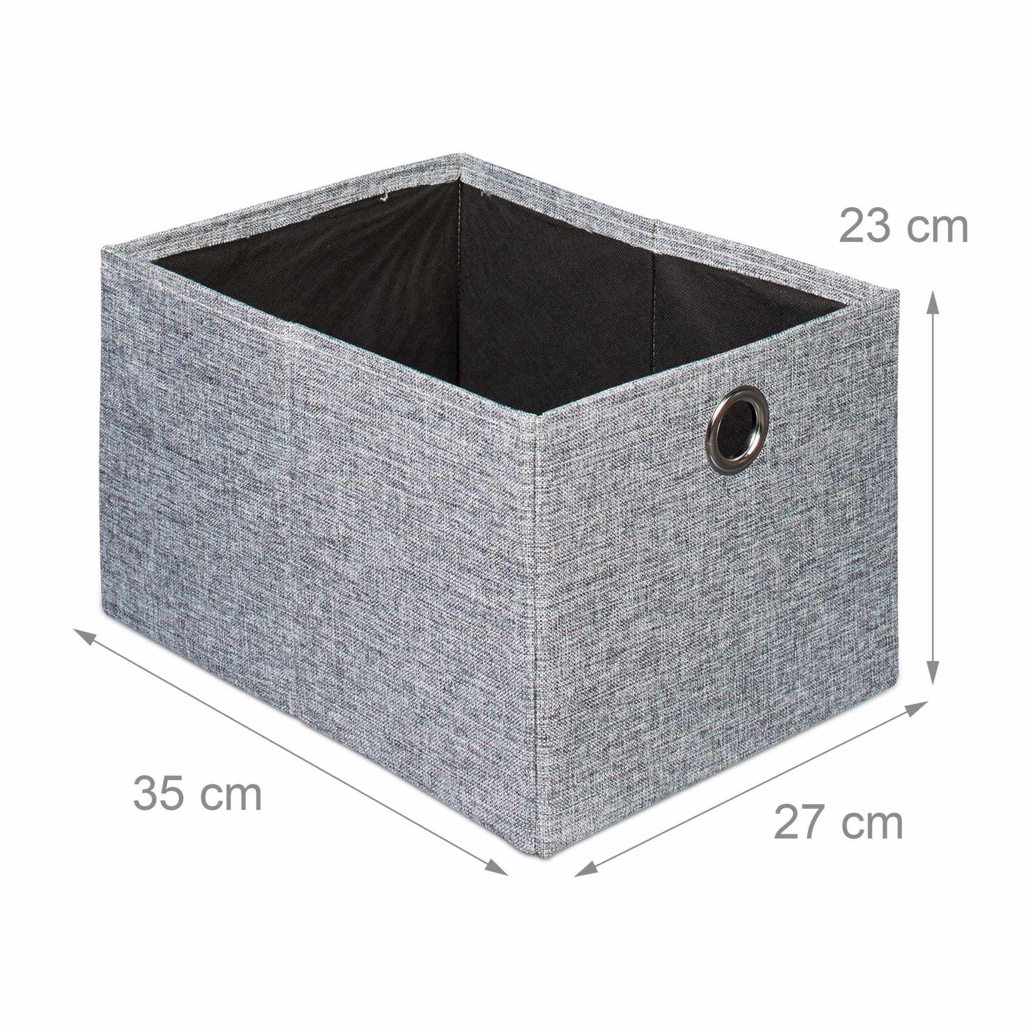 Folding stool in linen with compartment