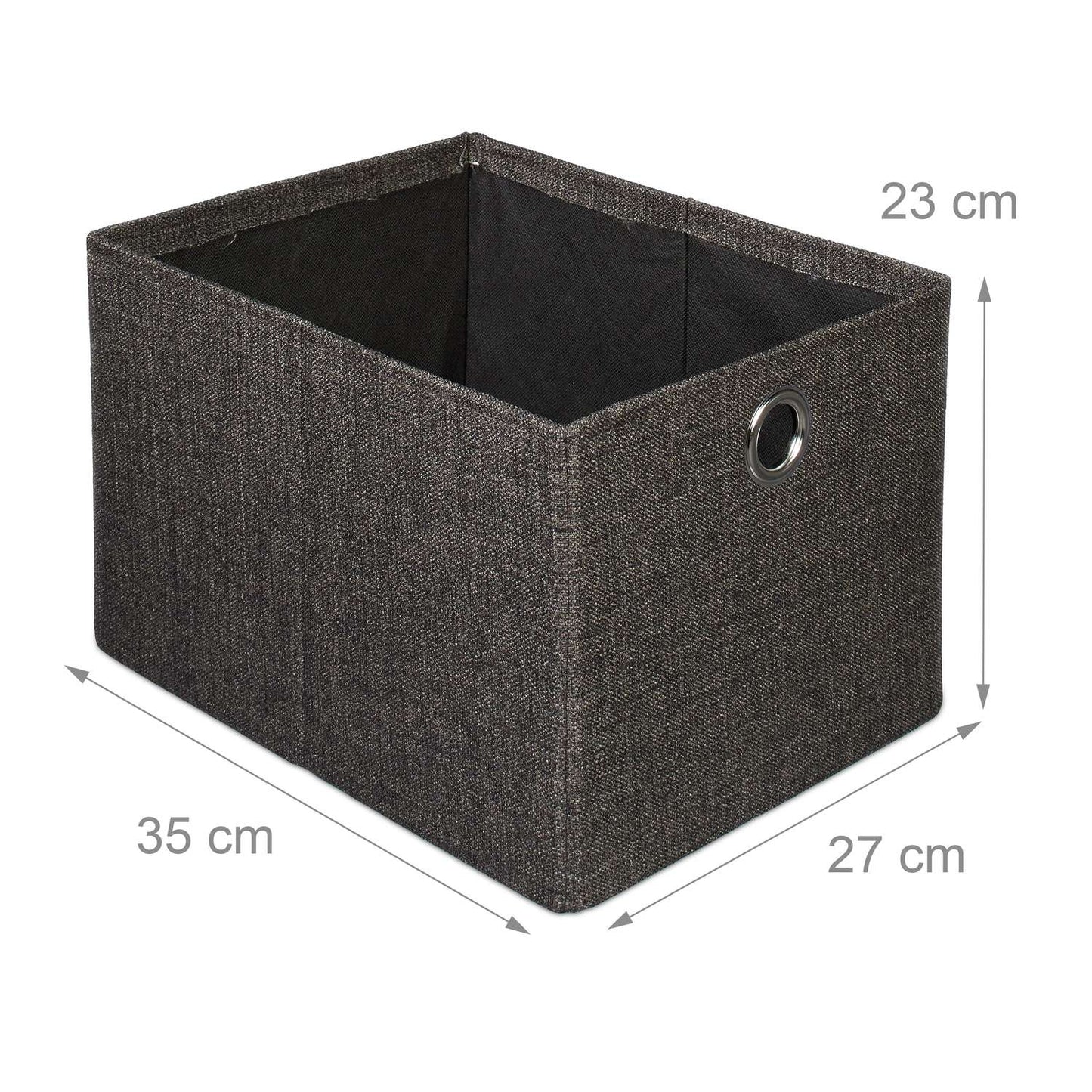 Folding stool in linen with compartment