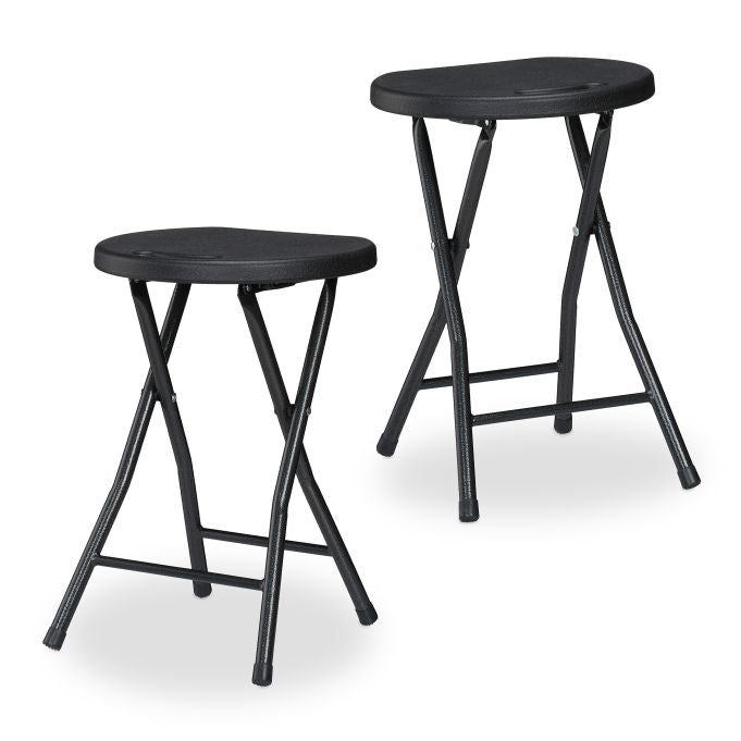 Folding stool set of 2