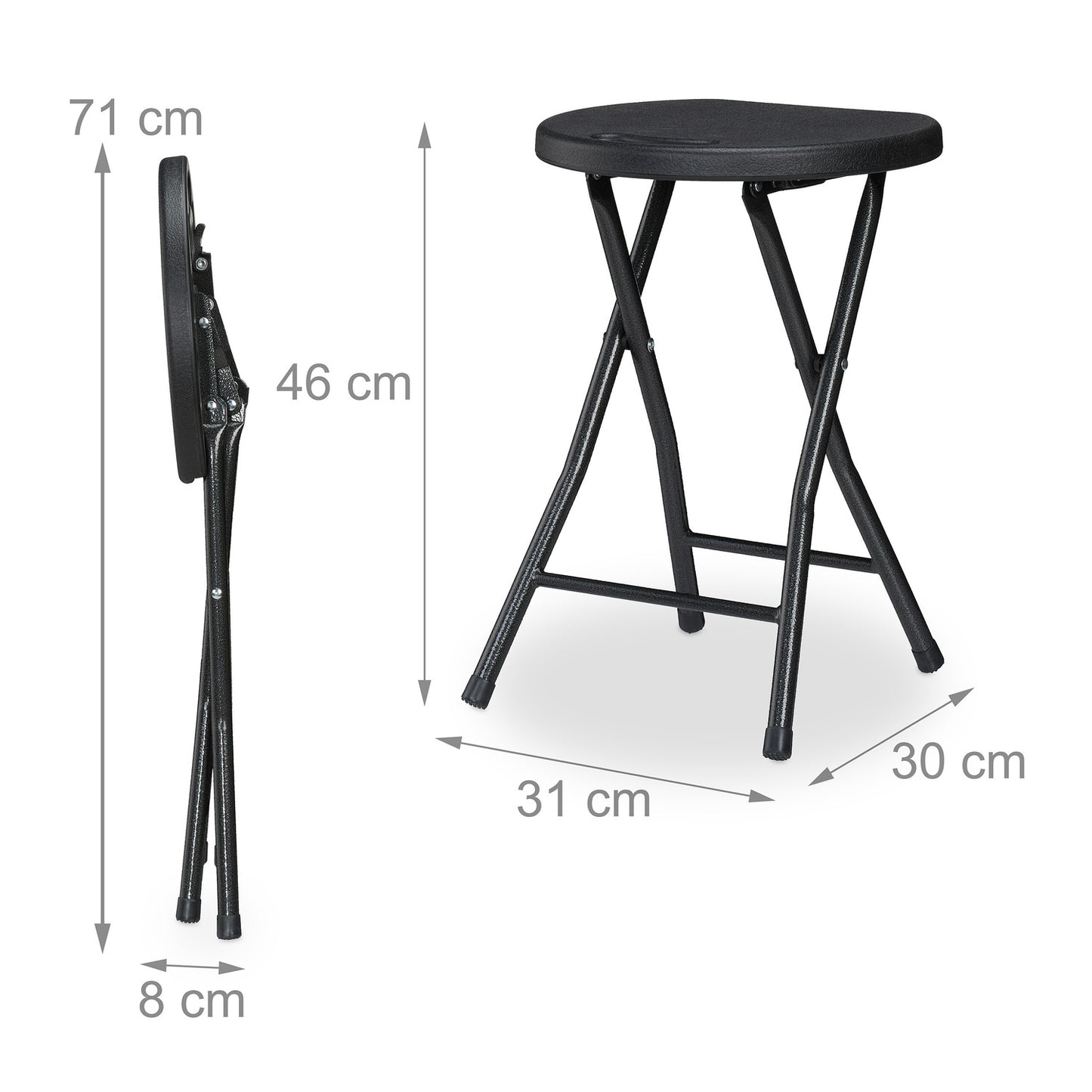 Folding stool set of 2