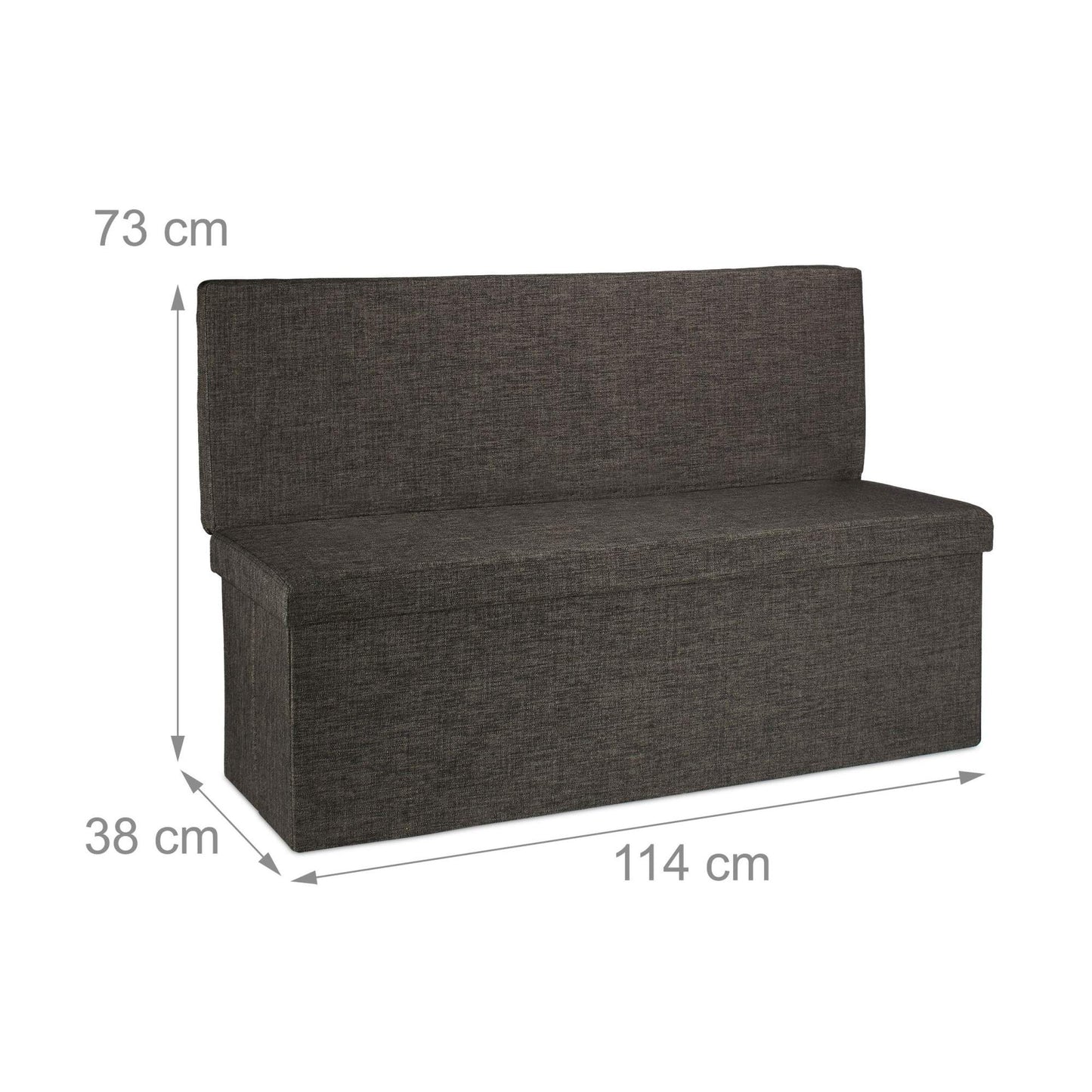Folding stool with backrest XL