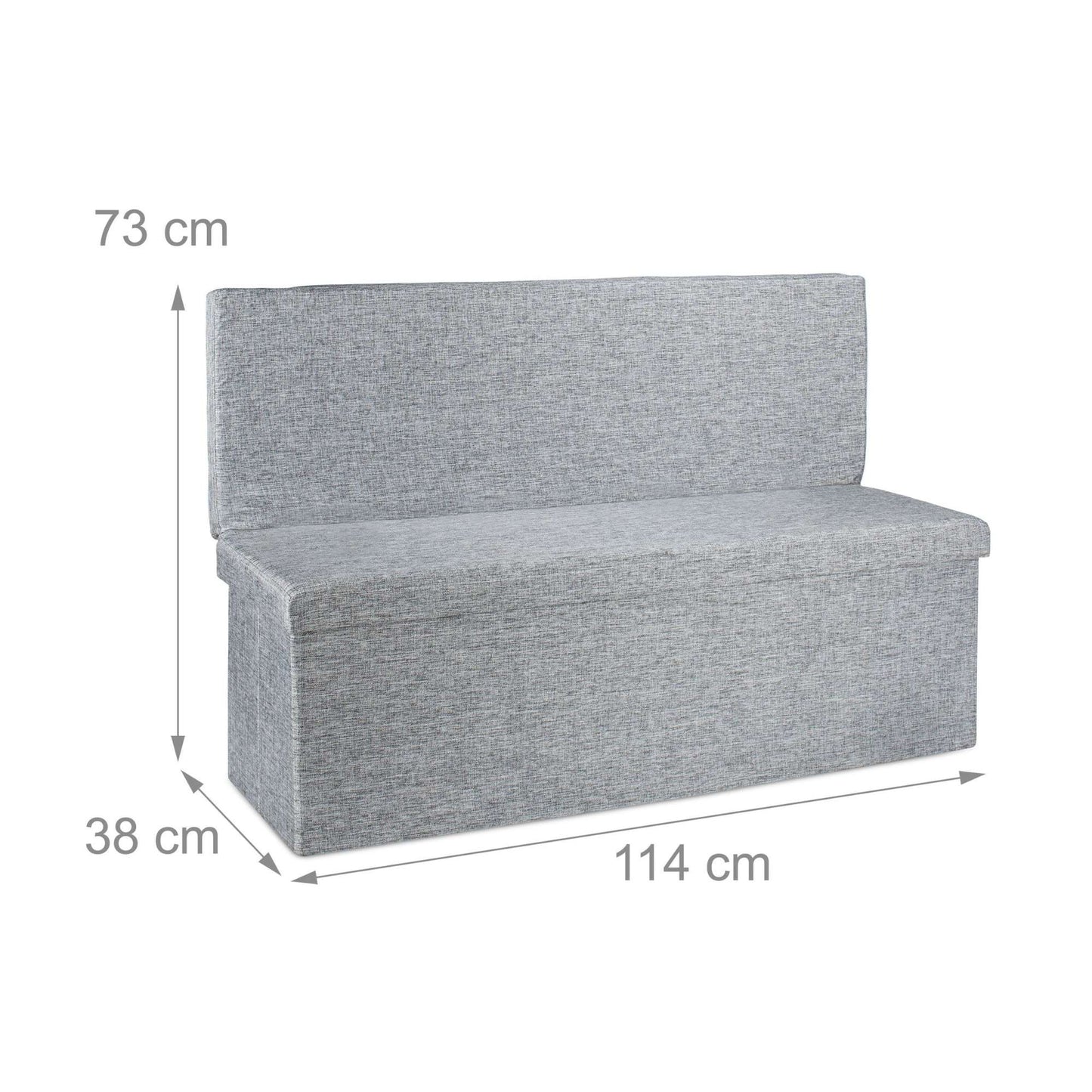 Folding stool with backrest XL