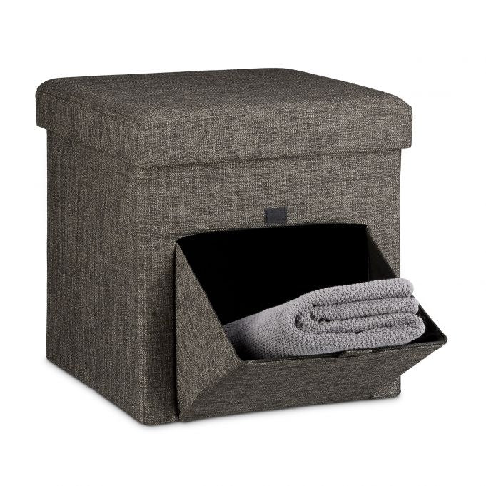 Folding stool with flap