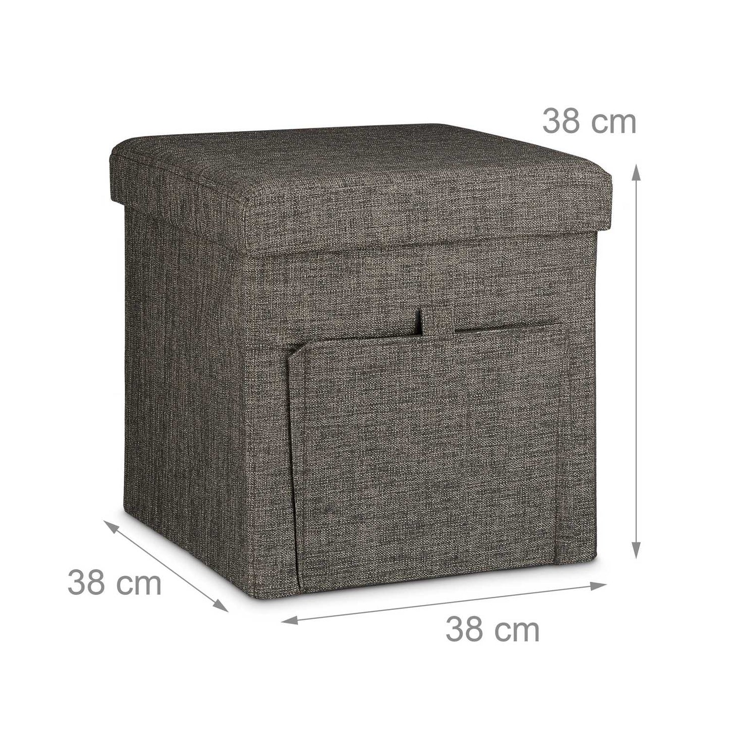 Folding stool with flap