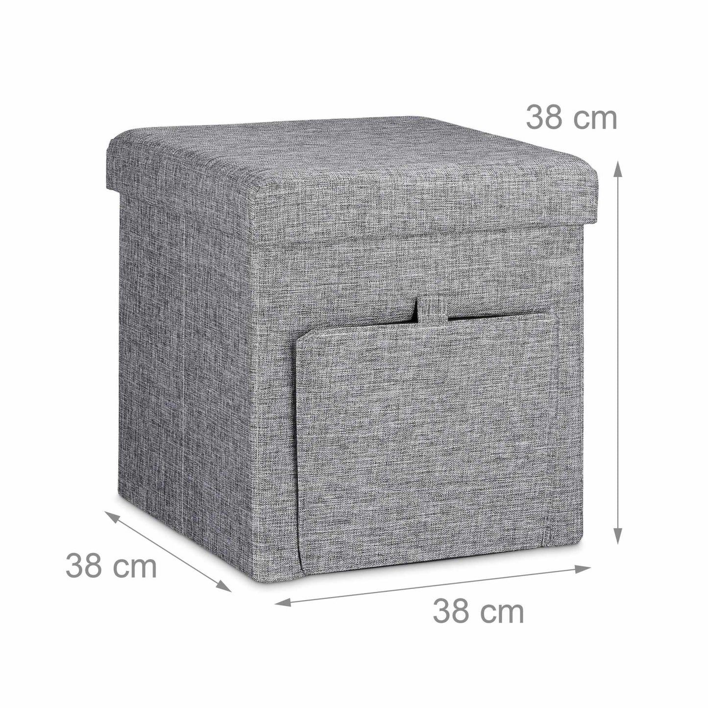 Folding stool with flap