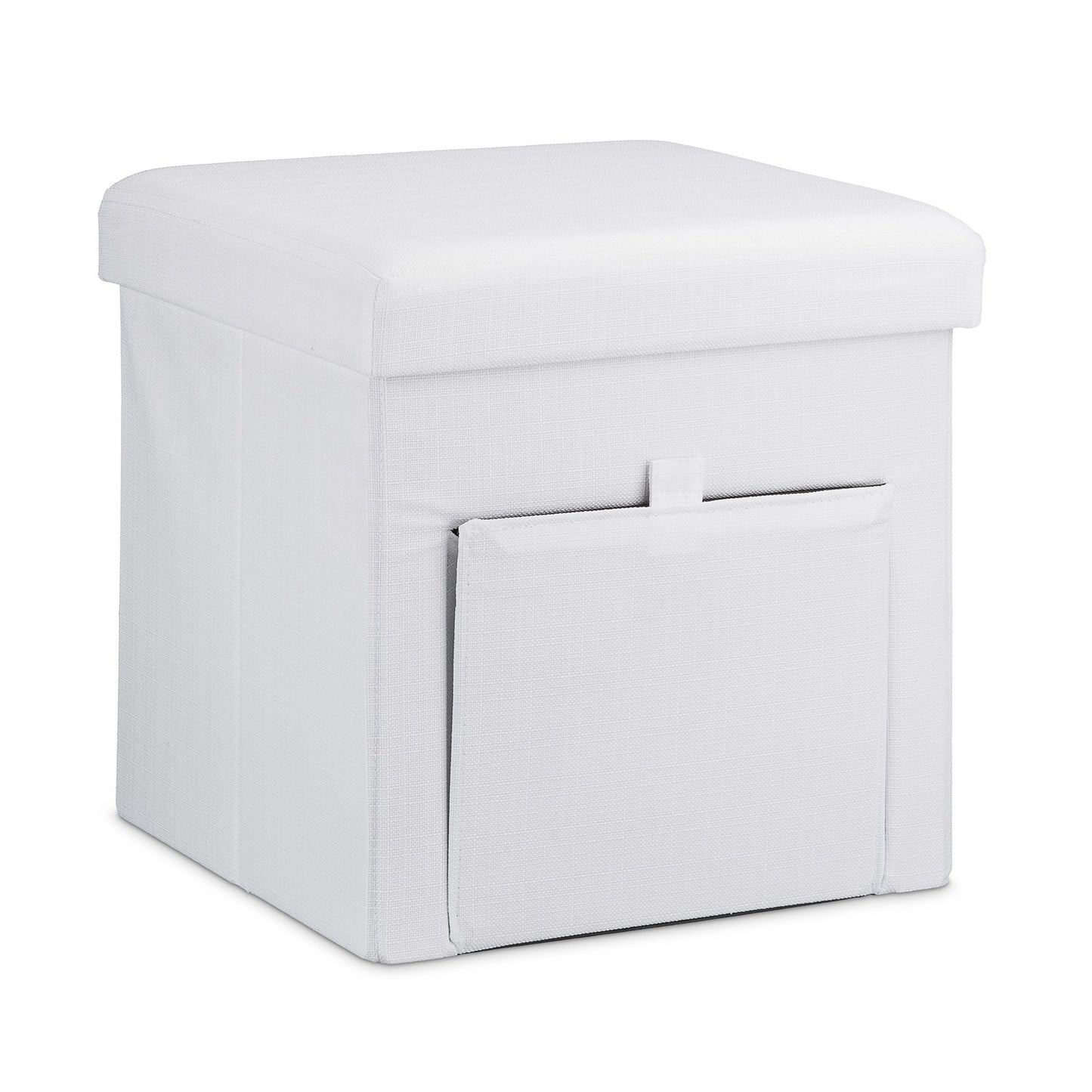 Folding stool with flap