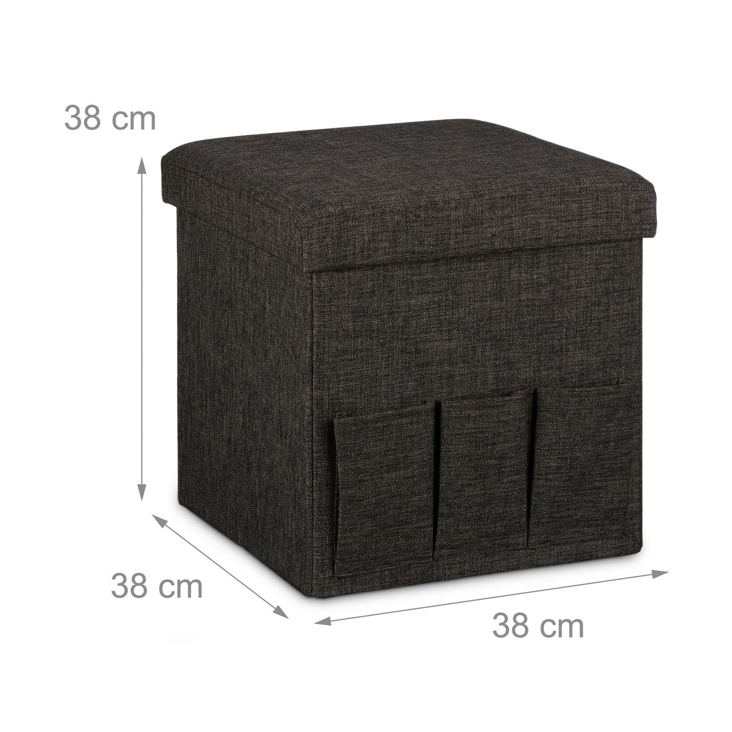 Folding stool with pockets Linne