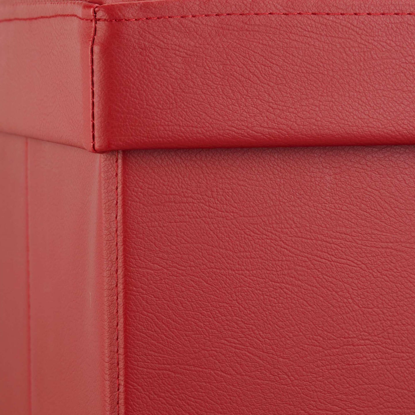 Folding storage bench in artificial leather