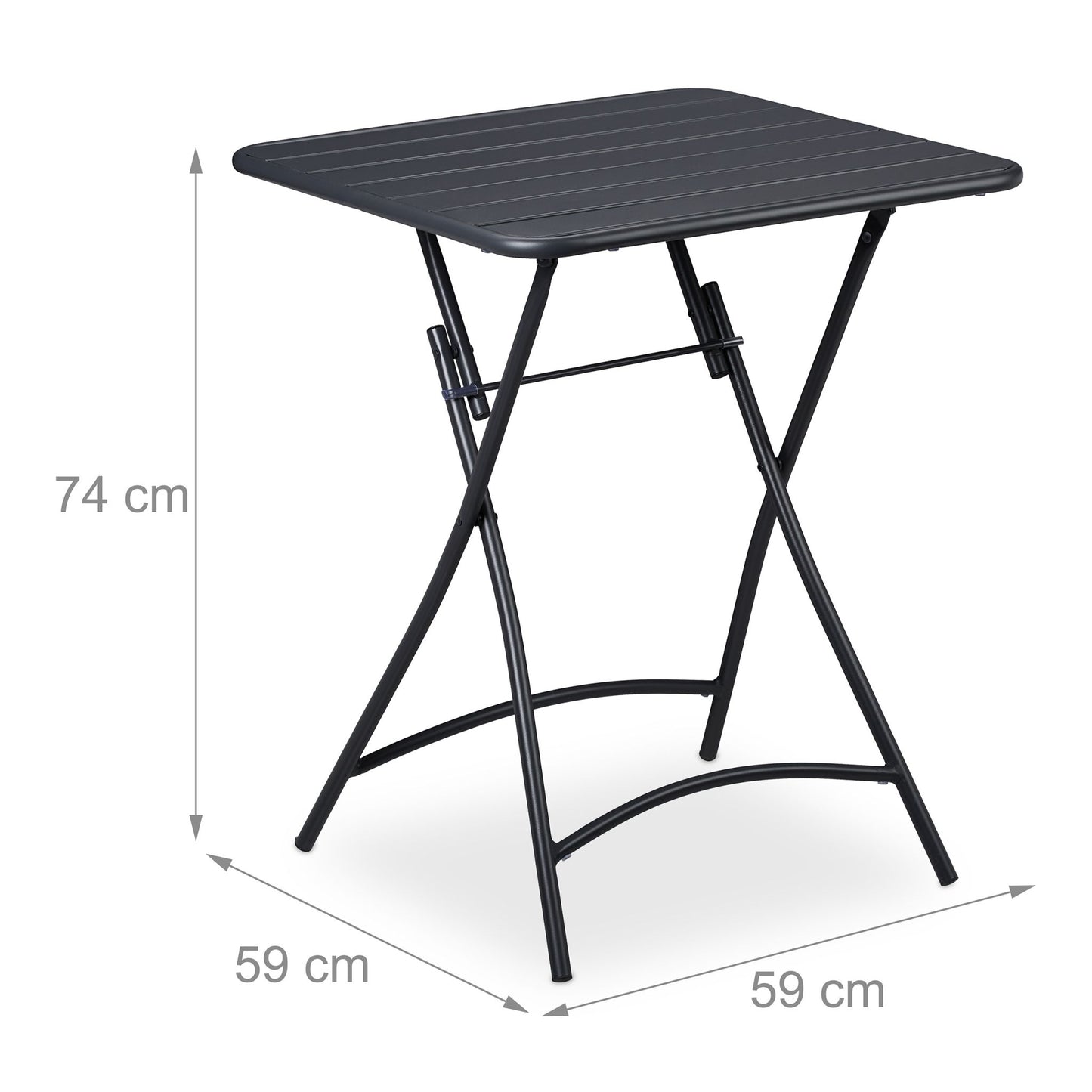 Folding table, outside