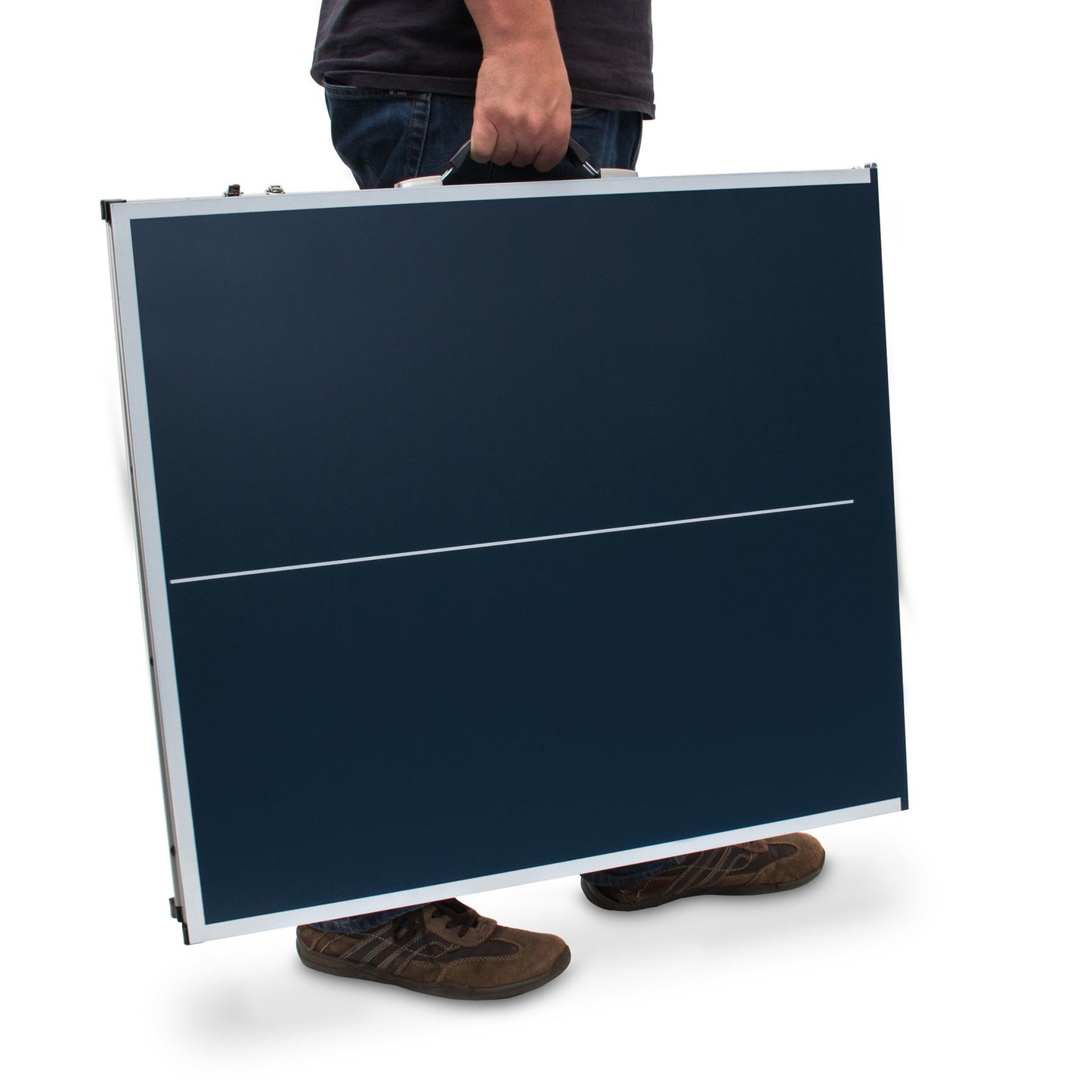 Folding table tennis table with accessories