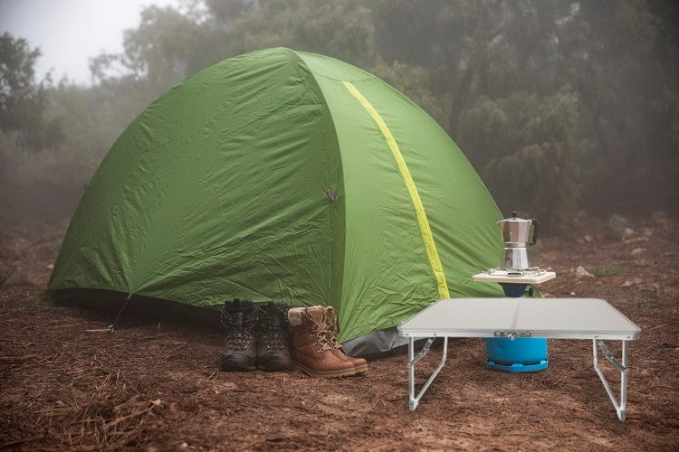 Folding tourist table - suitcase