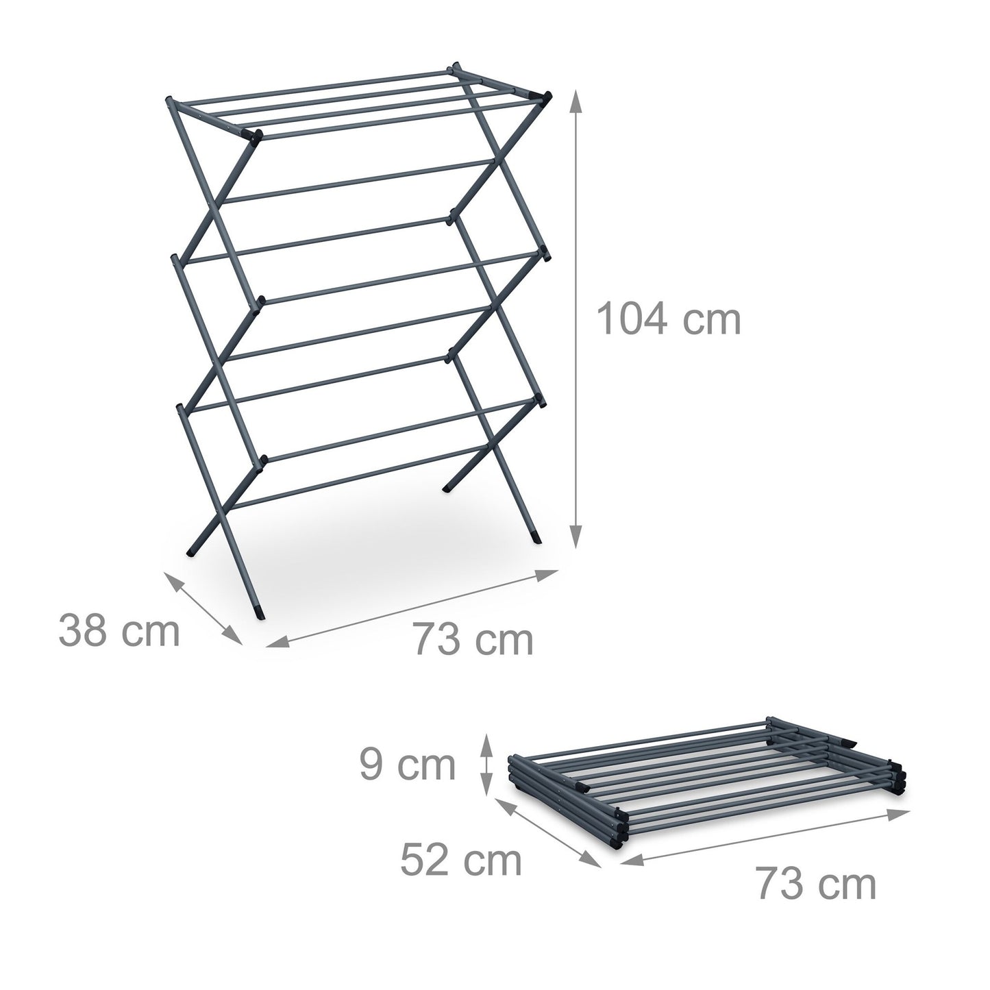 Folding tower clothes horse