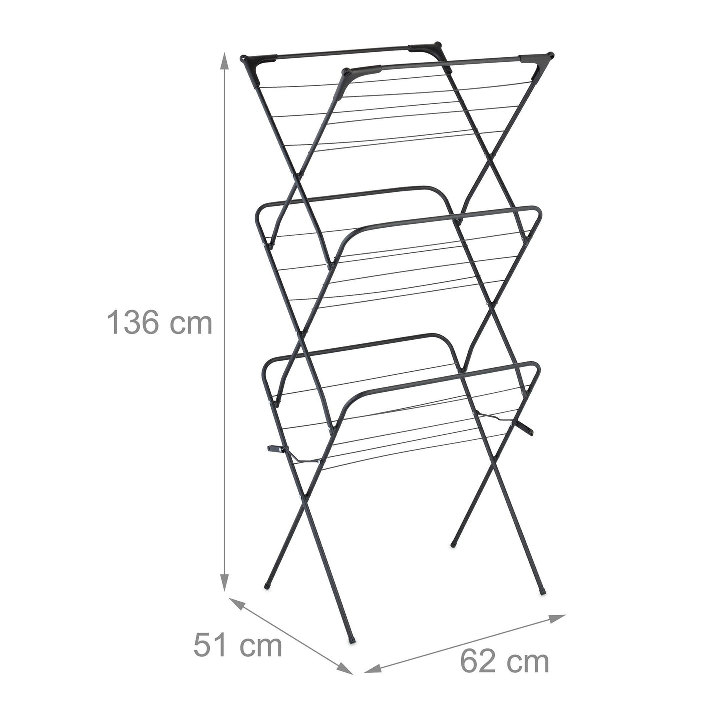 Folding tower clothes horse